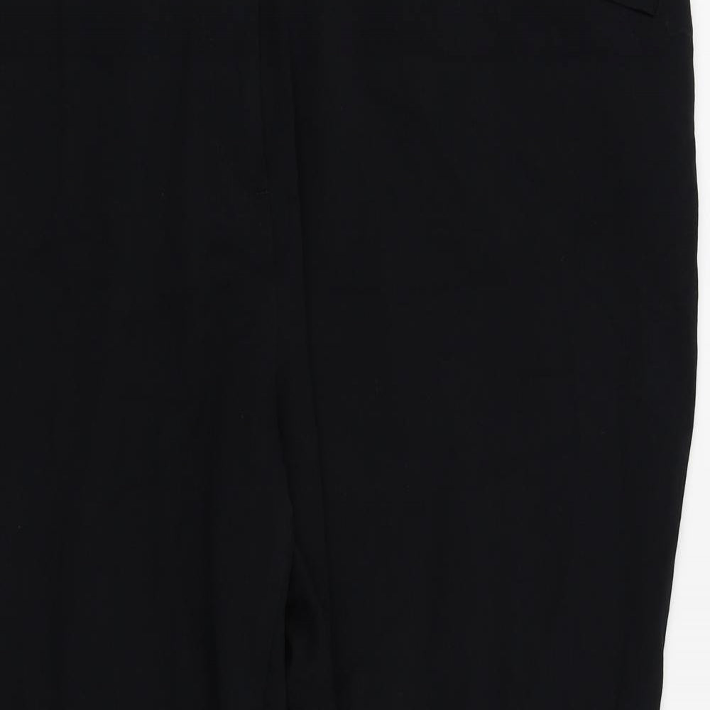 m&s Womens Black   Trousers  Size 20 L24 in