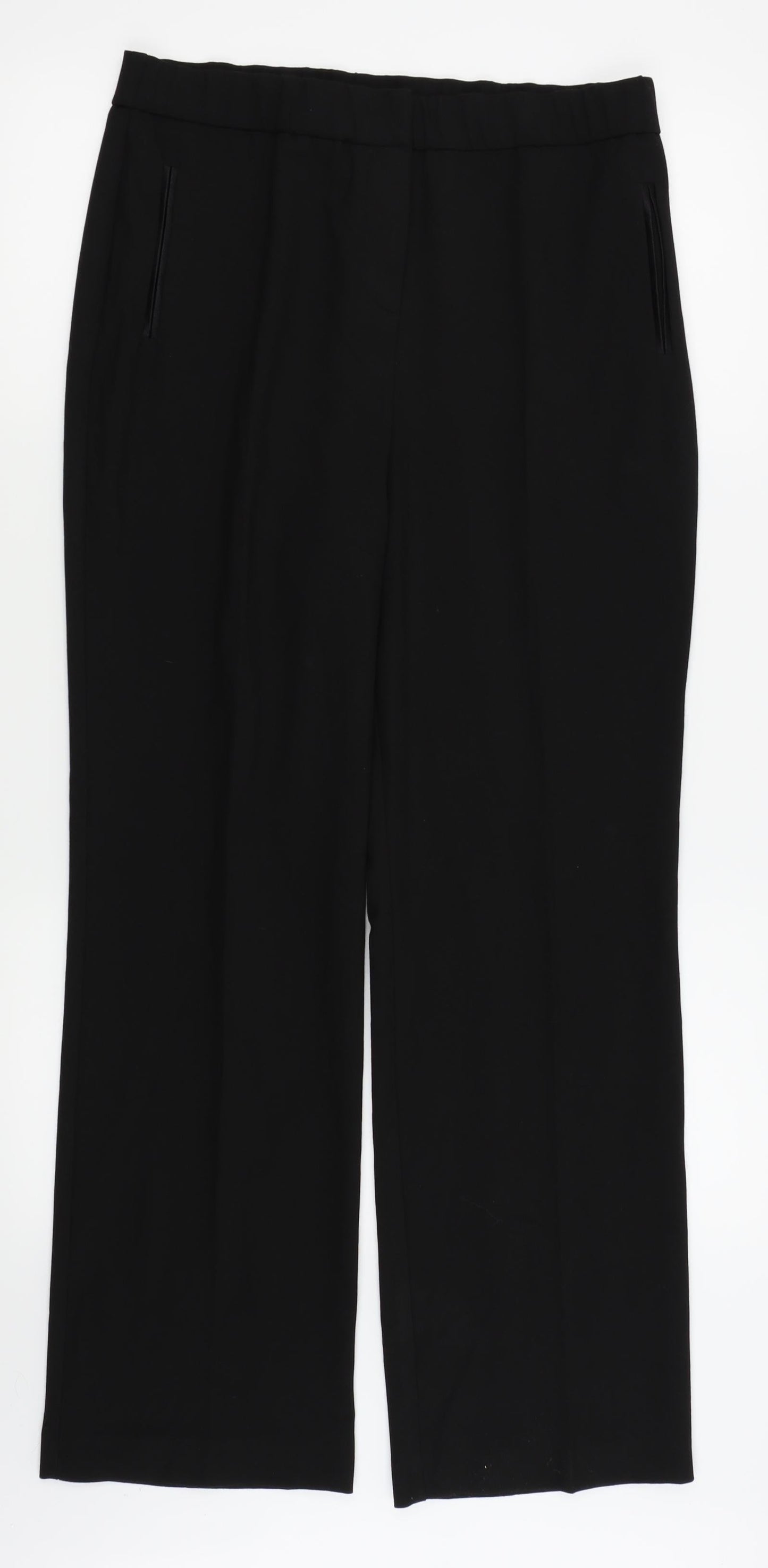 MAGI Womens Black   Trousers  Size 14 L28 in