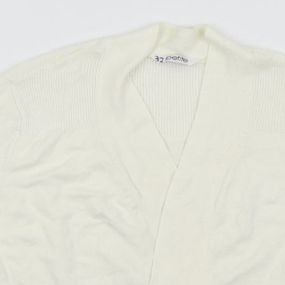 BHS Womens White   Cardigan Jumper Size 16