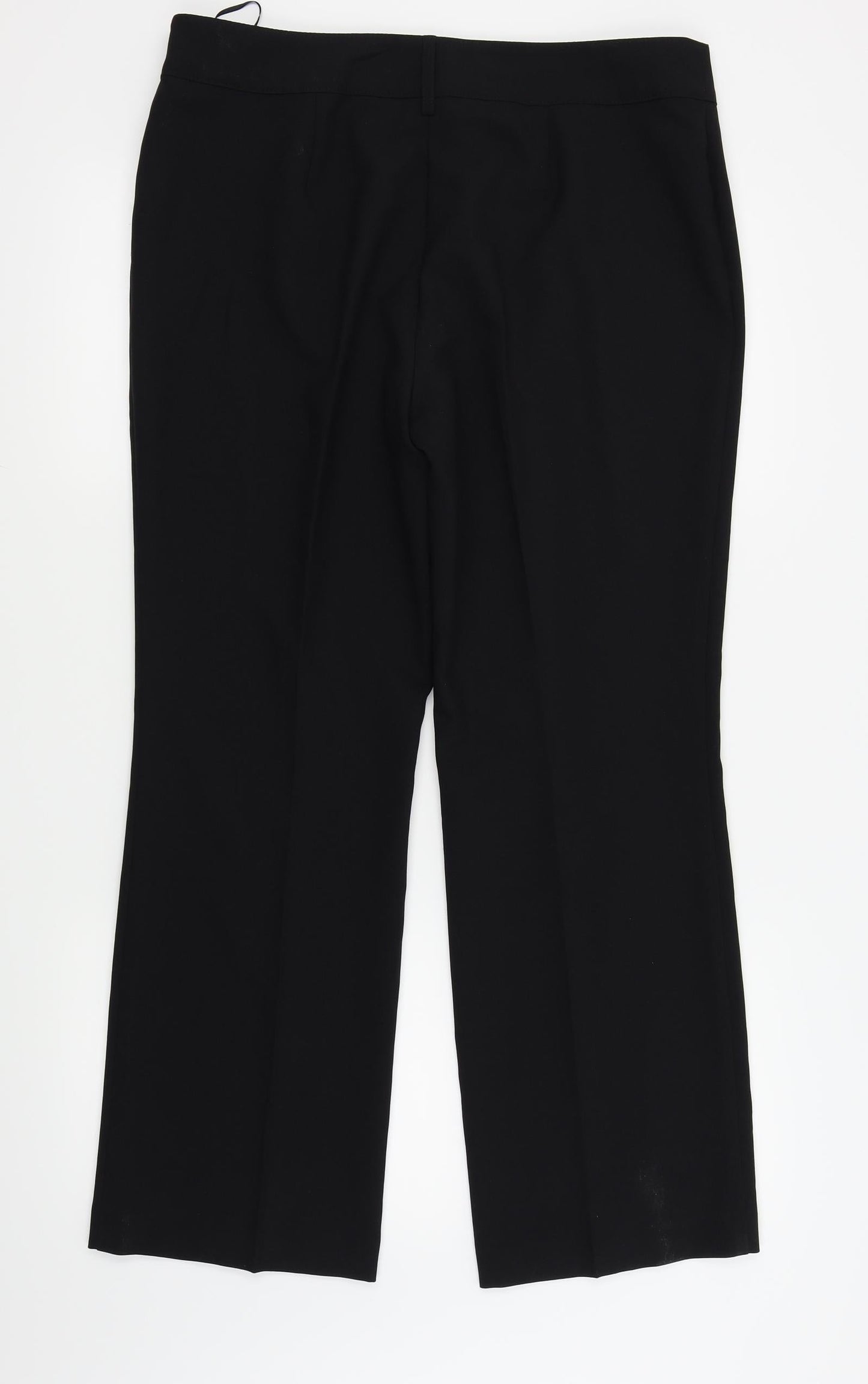 Womens UK Size 14 Papaya Regular Fit  Black Trousers