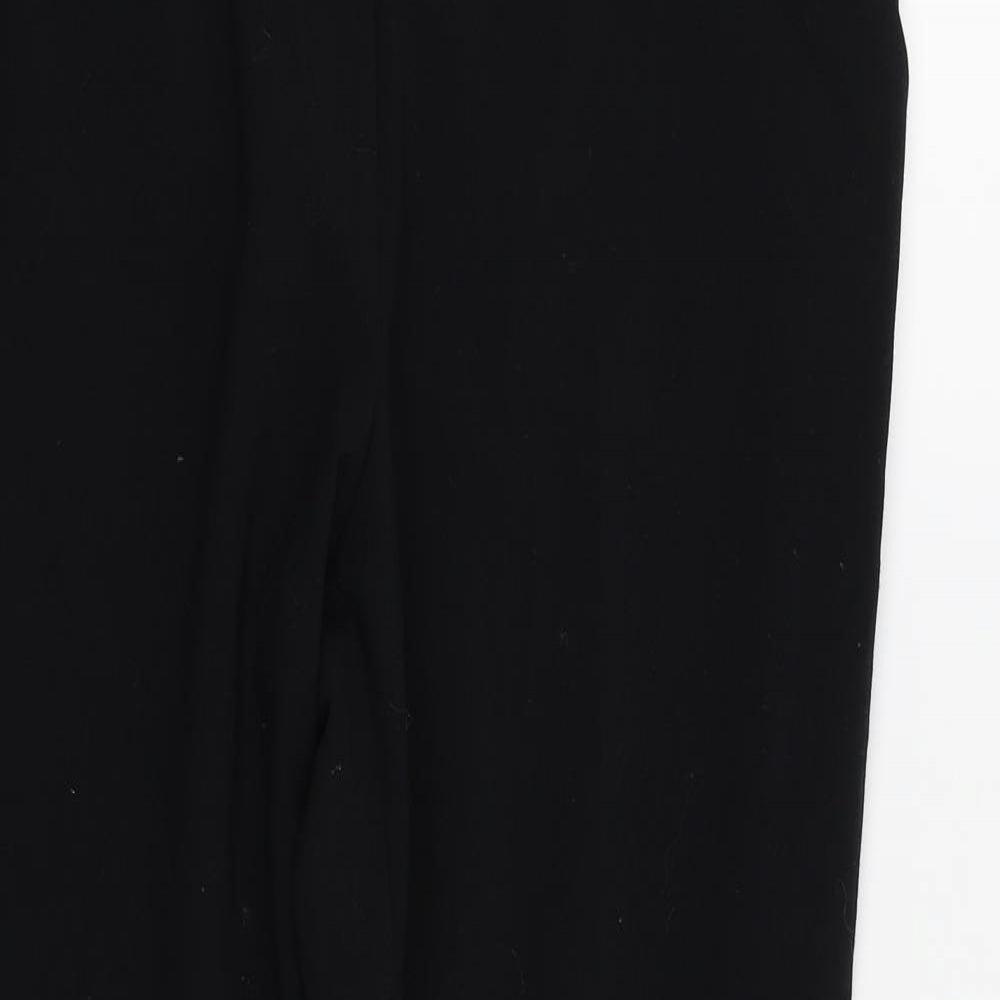 Womens UK Size 14 M&s Regular Fit  Black Trousers