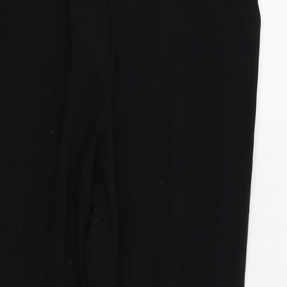 Womens UK Size 14 M&s Regular Fit  Black Trousers