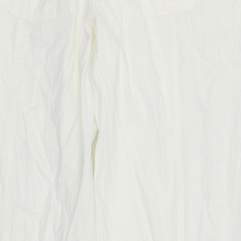 Simply Be Womens White   Trousers  Size 14 L26 in