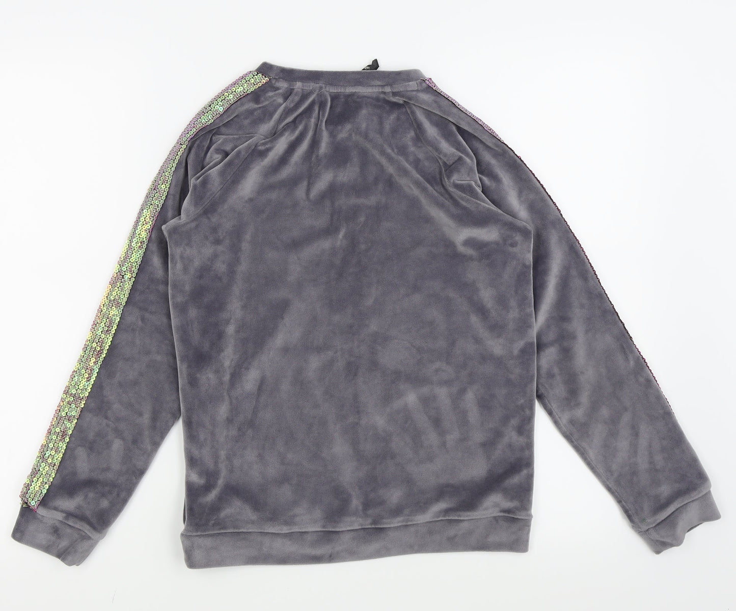 Asda George Girls Grey Solid  Top Pyjama Top Size 11-12 Years