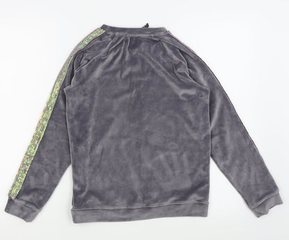 Asda George Girls Grey Solid  Top Pyjama Top Size 11-12 Years