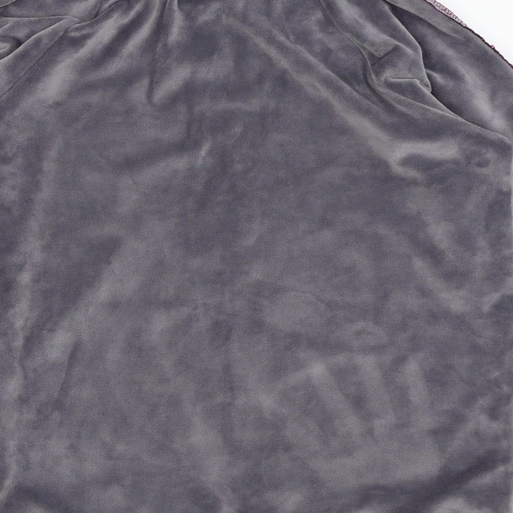Asda George Girls Grey Solid  Top Pyjama Top Size 11-12 Years