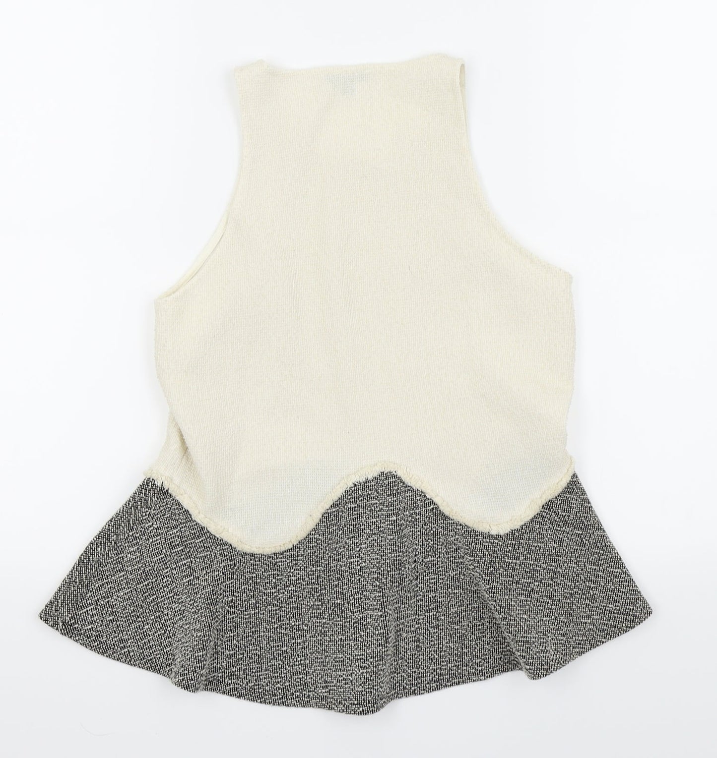 Womens UK Size 10 River Island White Basic Tank