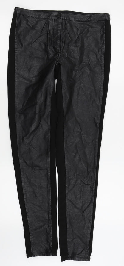 Womens UK Size 12 H&M Regular Fit  Black Trousers