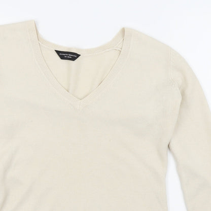 Womens UK Size 10 Dorothy Perkins Beige Basic T-Shirt