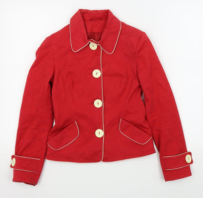 Womens UK Size 6 Topshop Red Jacket