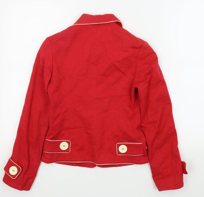 Womens UK Size 6 Topshop Red Jacket