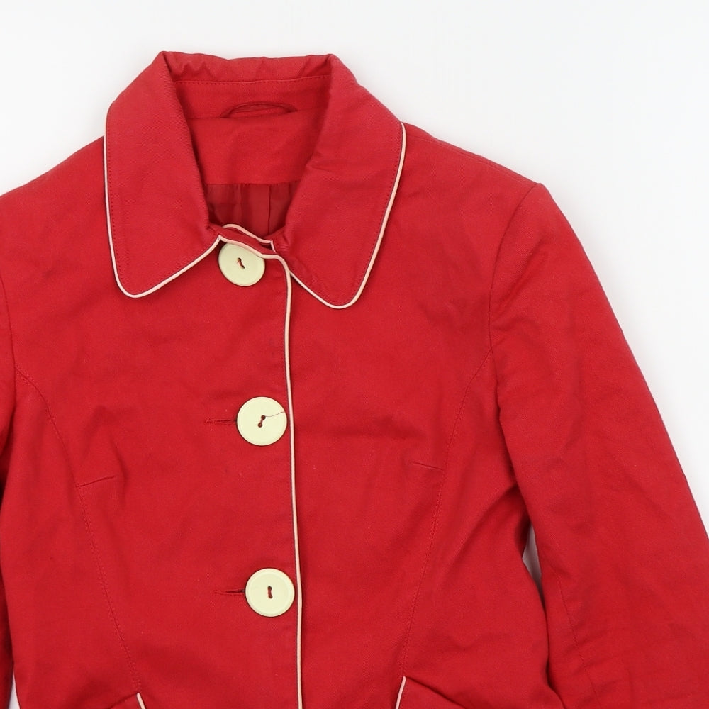 Womens UK Size 6 Topshop Red Jacket