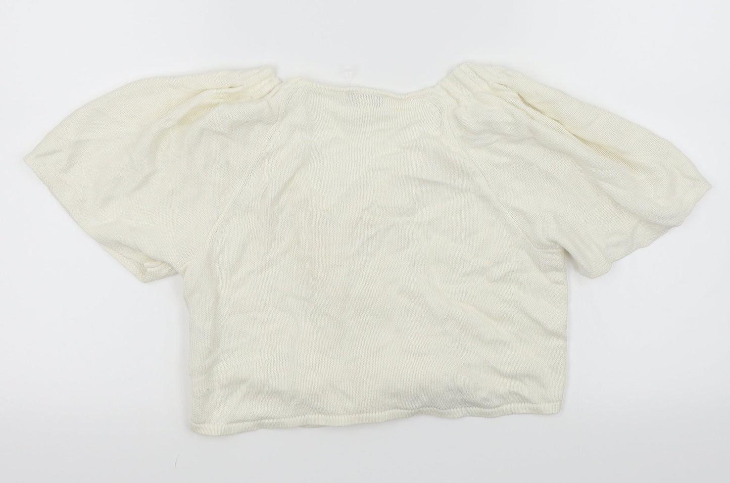Monsoon Womens White   Cardigan Jumper Size M
