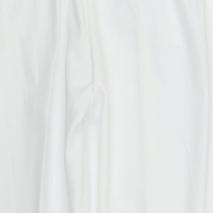 Womens UK Size 14 Preworn Regular Fit  White Trousers