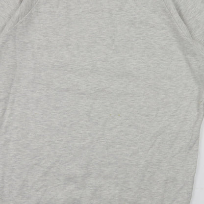 H&M Womens Grey Animal Print  Henley Jumper Size 10