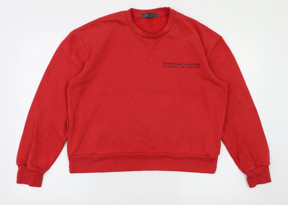 Primark Womens Red   Pullover Hoodie Size XS