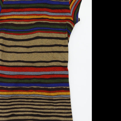 Tenki Womens Multicoloured Striped  Fit & Flare  Size M
