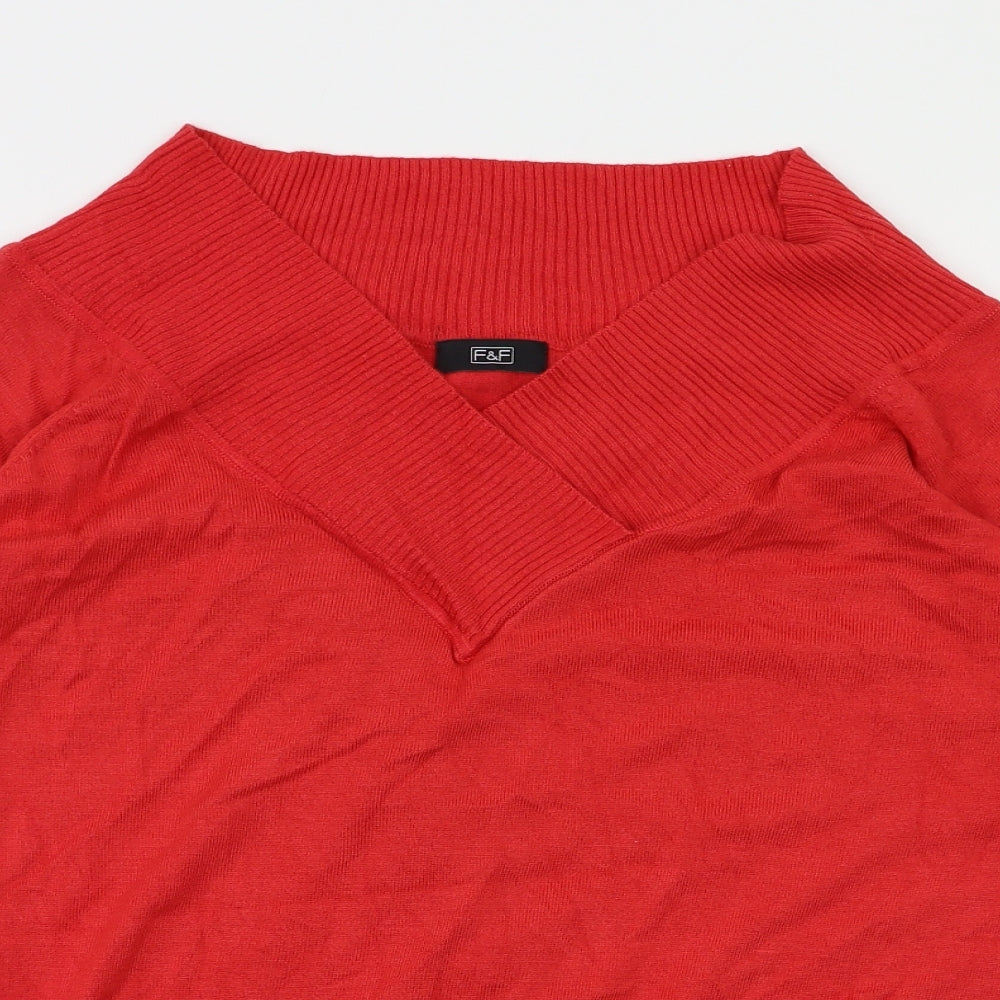 F&F Womens Red   Basic T-Shirt Size 16