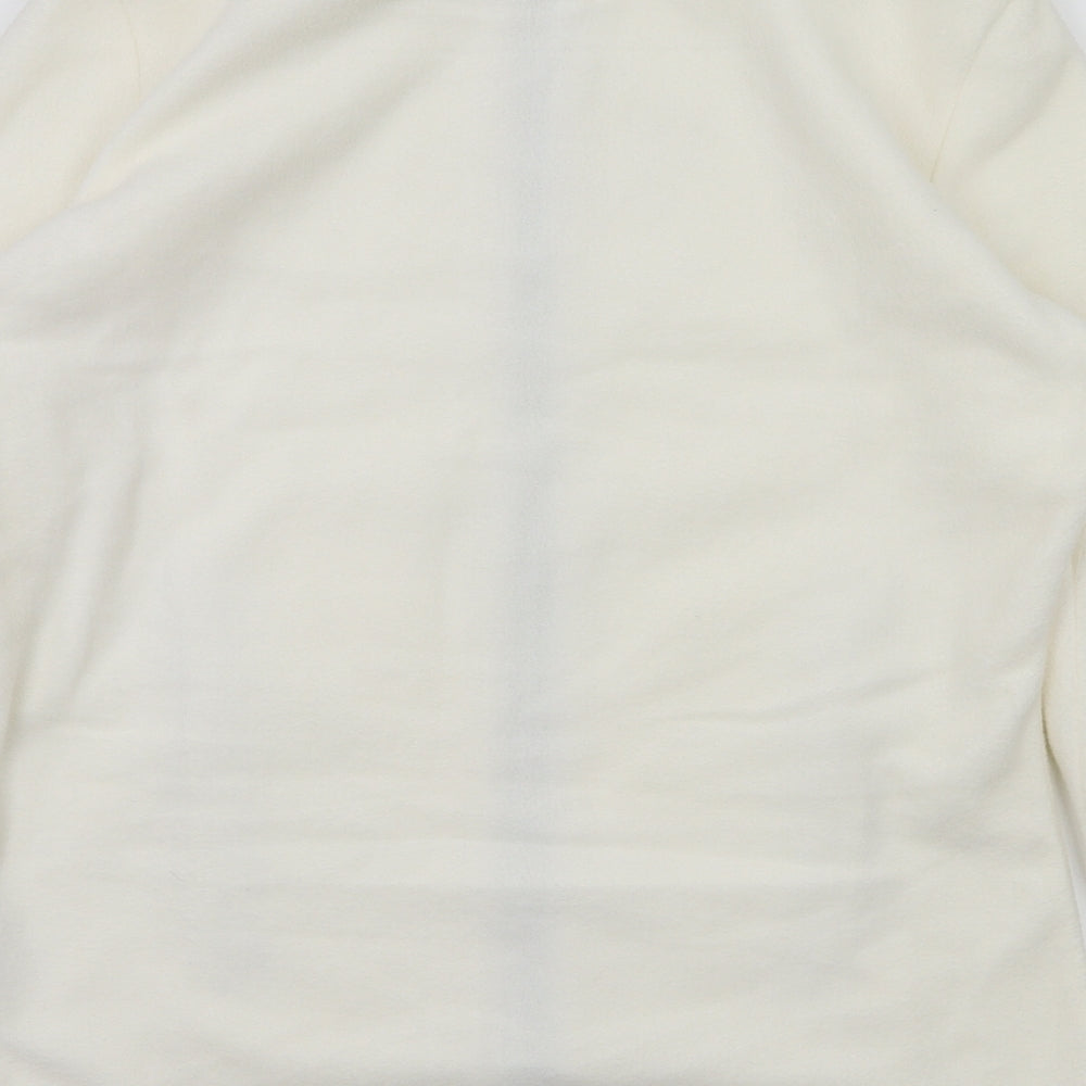 Marks & Spencer Womens Ivory   Full Zip Jumper Size 10