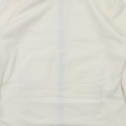 Marks & Spencer Womens Ivory   Full Zip Jumper Size 10