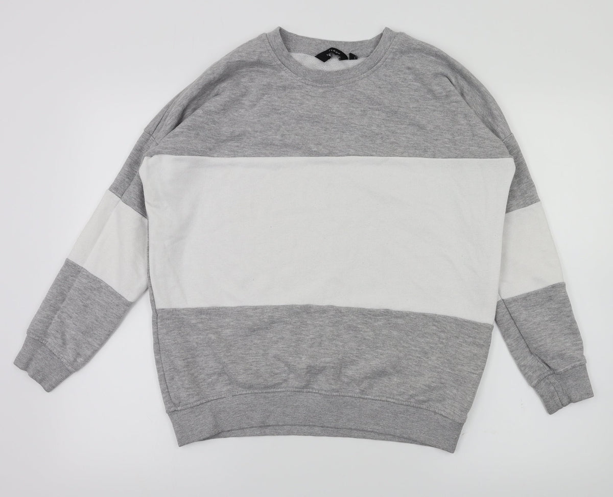 New Look Womens Grey   Pullover Hoodie Size 10