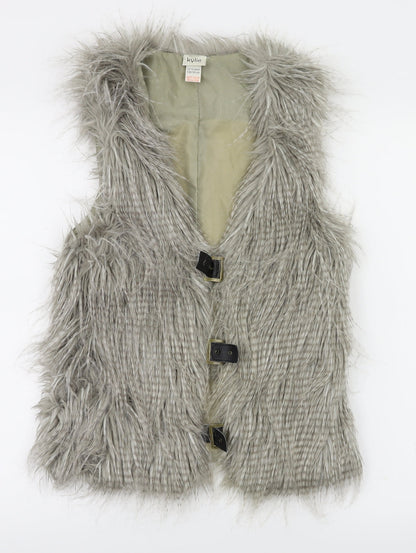 Kylie Girls Grey   Gilet Jacket Size 13 Years