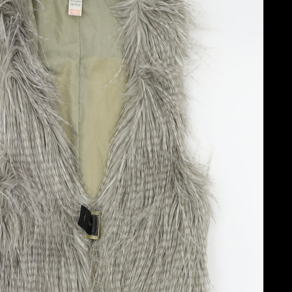 Kylie Girls Grey   Gilet Jacket Size 13 Years