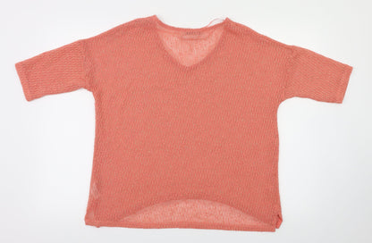 George Womens Orange   Basic T-Shirt Size 14