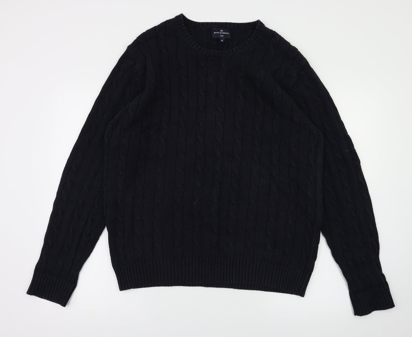 Blue Harbour Mens Blue   Pullover Jumper Size M