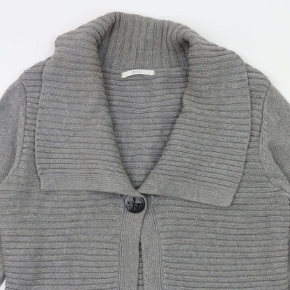 m&s Womens Grey   Cardigan Jumper Size 14
