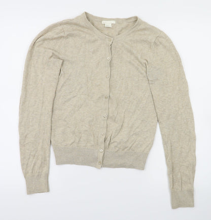 H&M Womens Beige   Cardigan Jumper Size XS