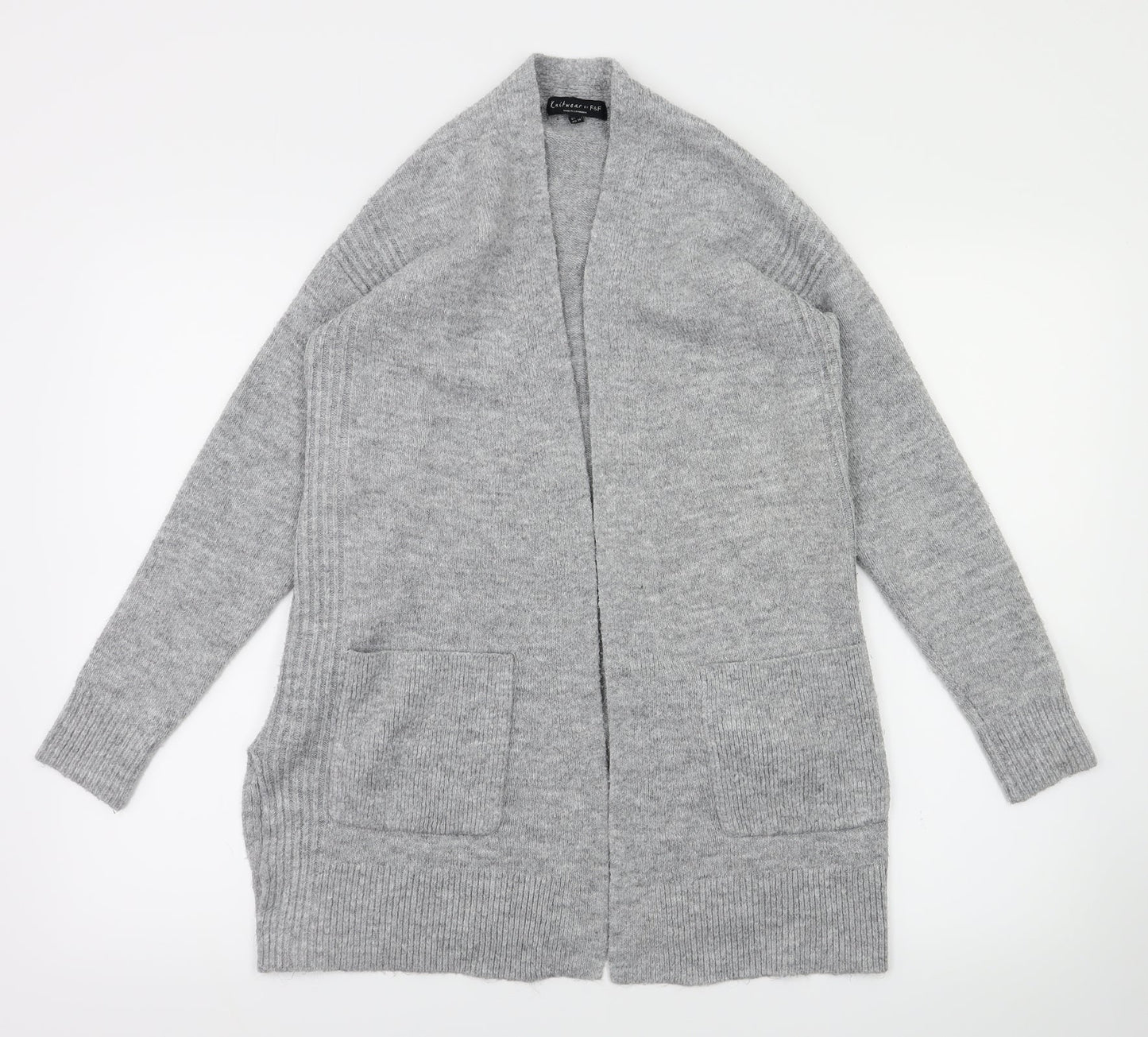 F&F Womens Grey   Cardigan Jumper Size 8