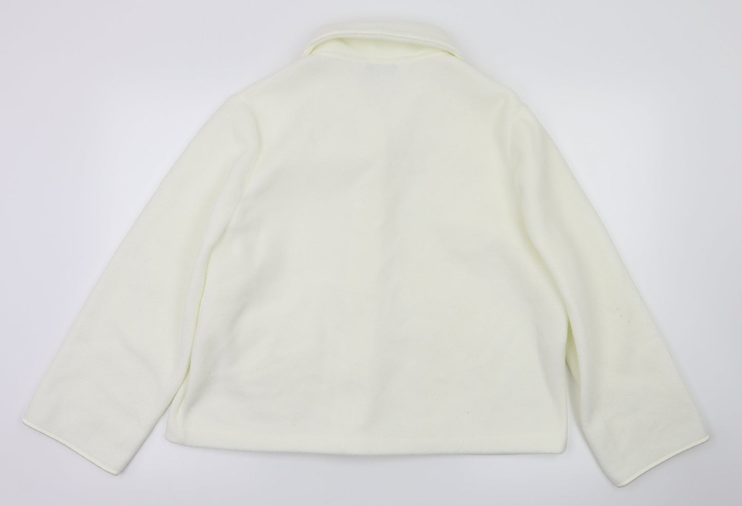 m&s Womens White   Cardigan Jumper Size 12