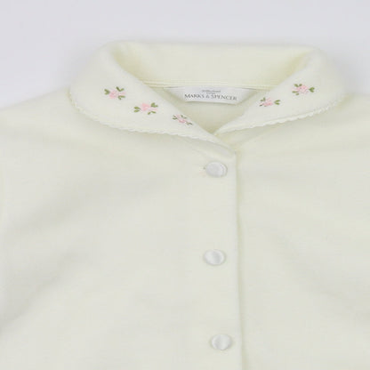 m&s Womens White   Cardigan Jumper Size 12