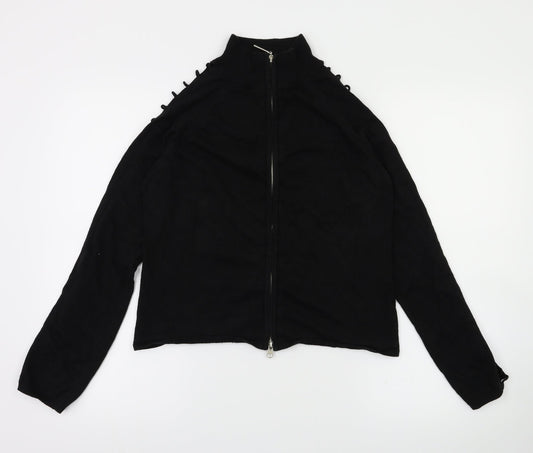 influence Womens Black   Full Zip Jumper Size L