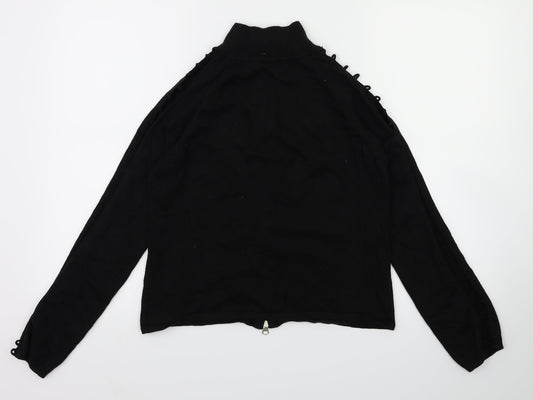 influence Womens Black   Full Zip Jumper Size L