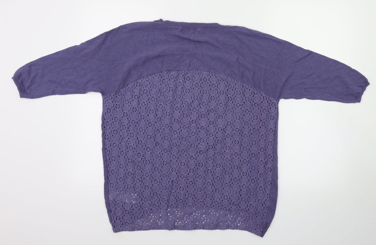 Womens UK Size 10 New Look Purple Basic T-Shirt