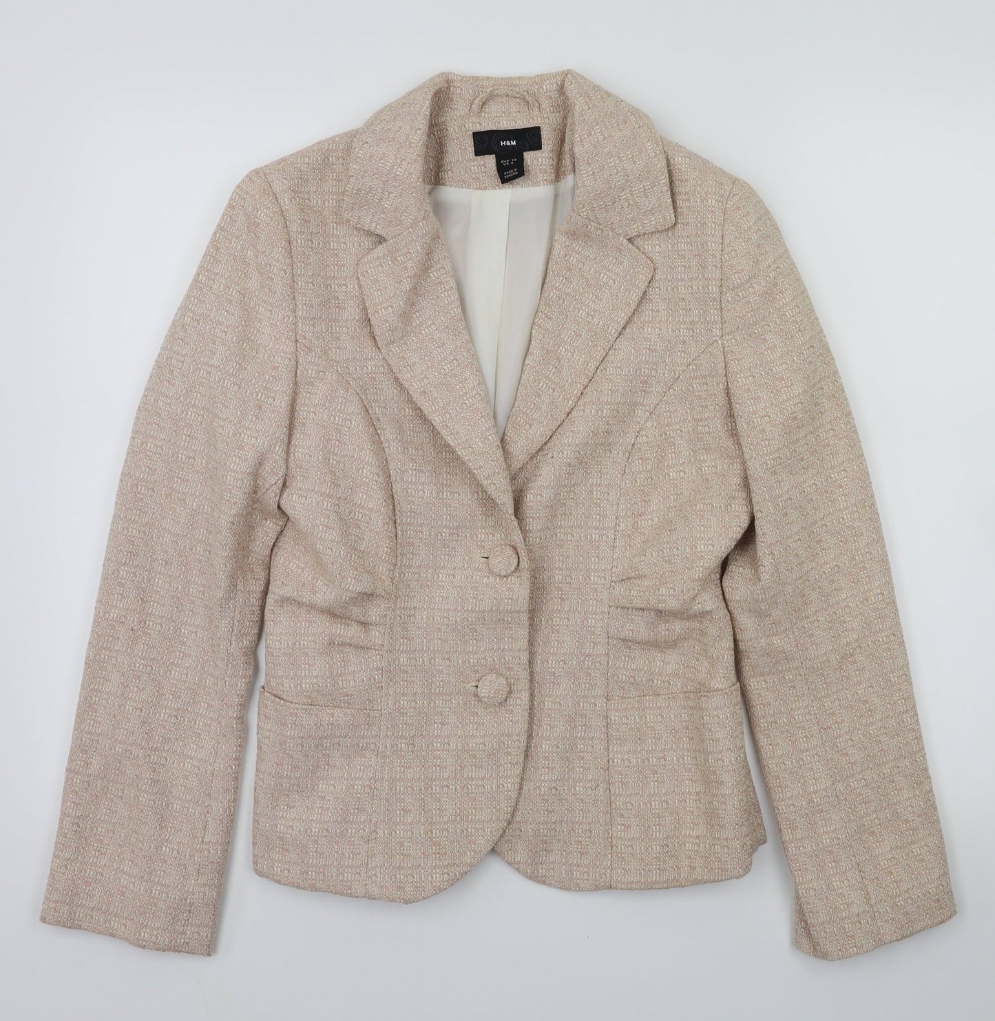 Womens UK Size 10 H&M Pink Jacket