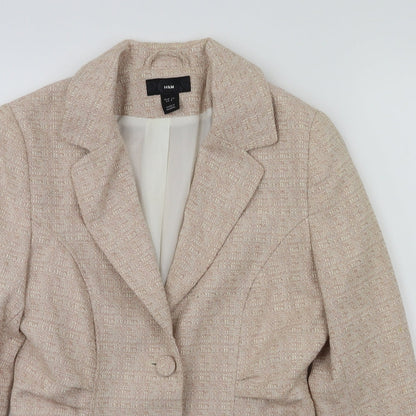Womens UK Size 10 H&M Pink Jacket