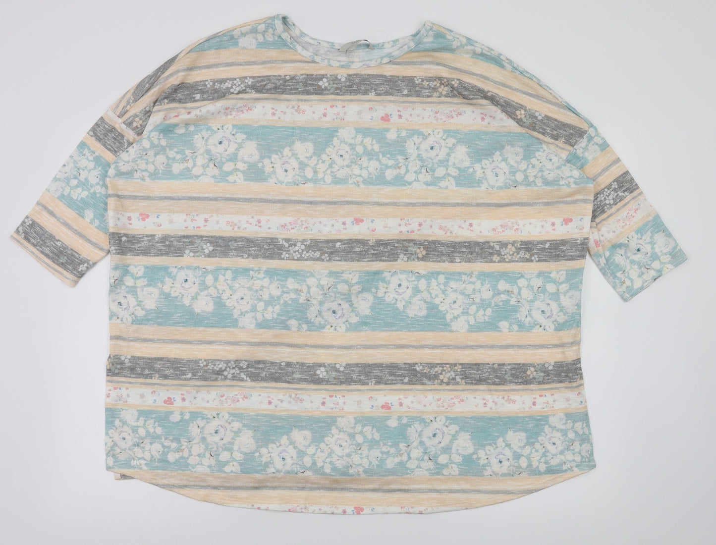 George Womens Multicoloured Floral  Basic T-Shirt Size 14