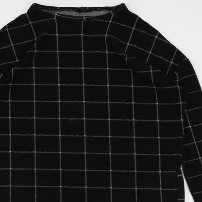 River Island Womens Black Check  Fit & Flare  Size 10