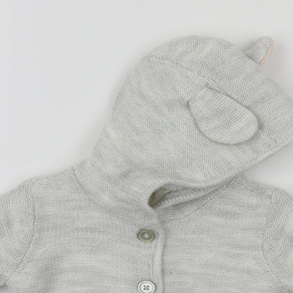 F&F  Grey Animal Print  Basic Jacket Jacket Size 3-6 Months