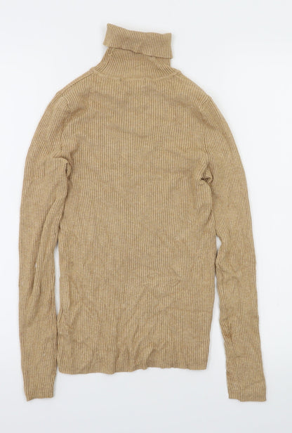 m&s Womens Brown   Basic T-Shirt Size 8