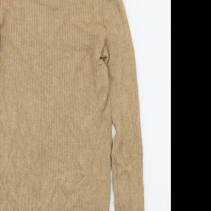 m&s Womens Brown   Basic T-Shirt Size 8
