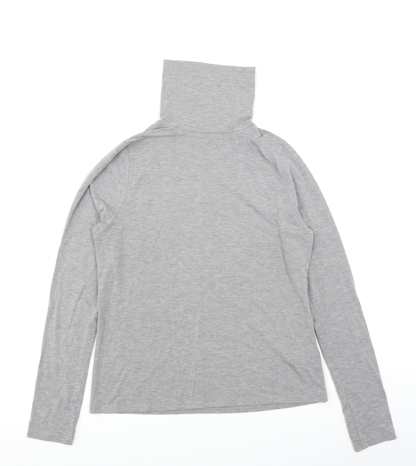 Womens UK Size 14 Topshop Grey Basic T-Shirt