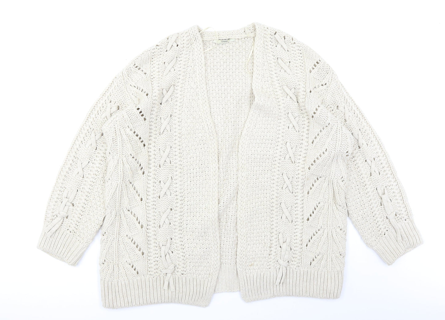 George Womens Beige   Cardigan Jumper Size M
