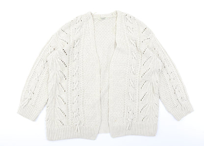 George Womens Beige   Cardigan Jumper Size M
