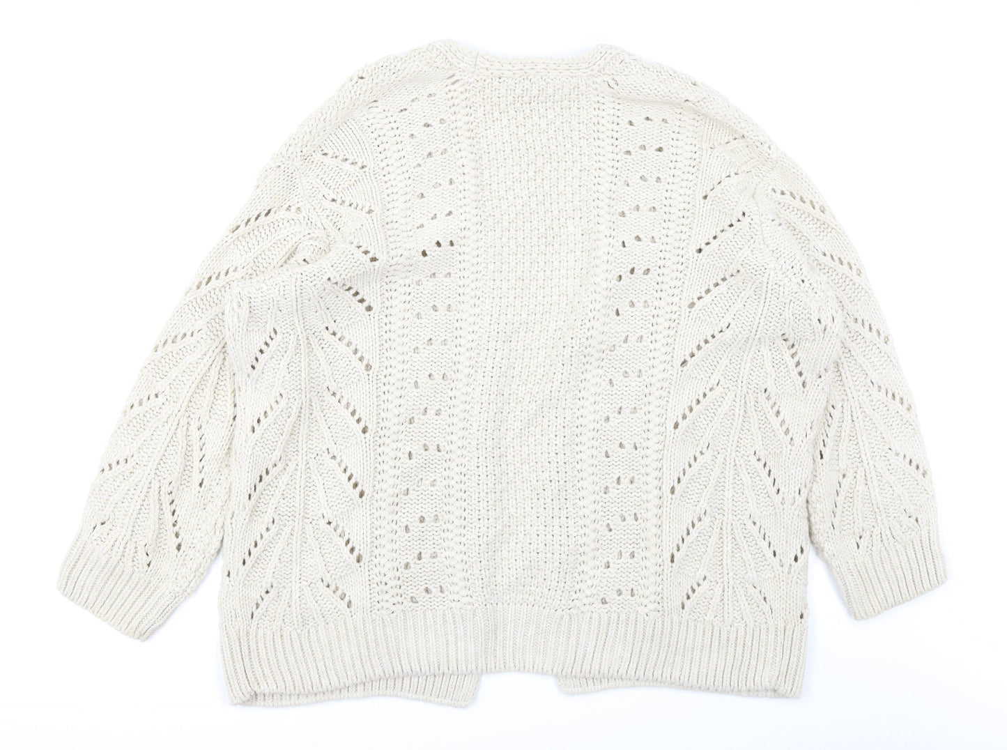 George Womens Beige   Cardigan Jumper Size M