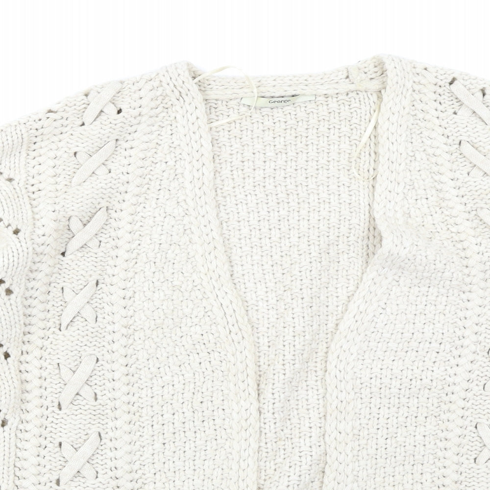 George Womens Beige   Cardigan Jumper Size M