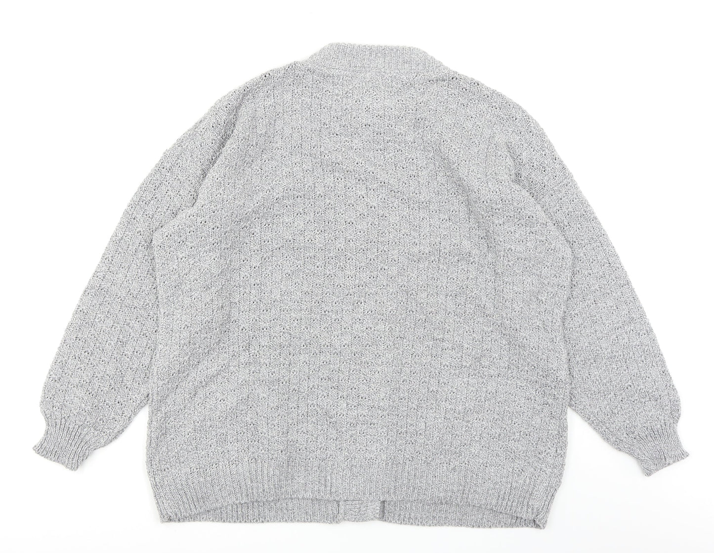 Pure & Natural Womens Grey   Cardigan Jumper Size L